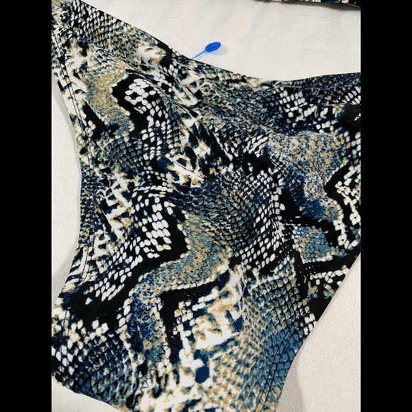 NEW $38 Shade & Shore Snake Triangle Bikini Top [ L ]+‎ Cheeky Bottom [ S ] - Picture 11 of 13